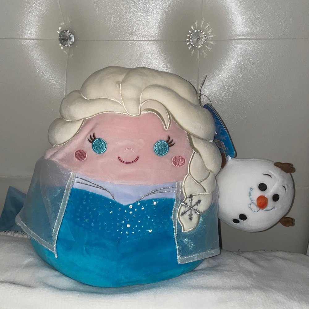 Elsa and Olaf Squishmallow I